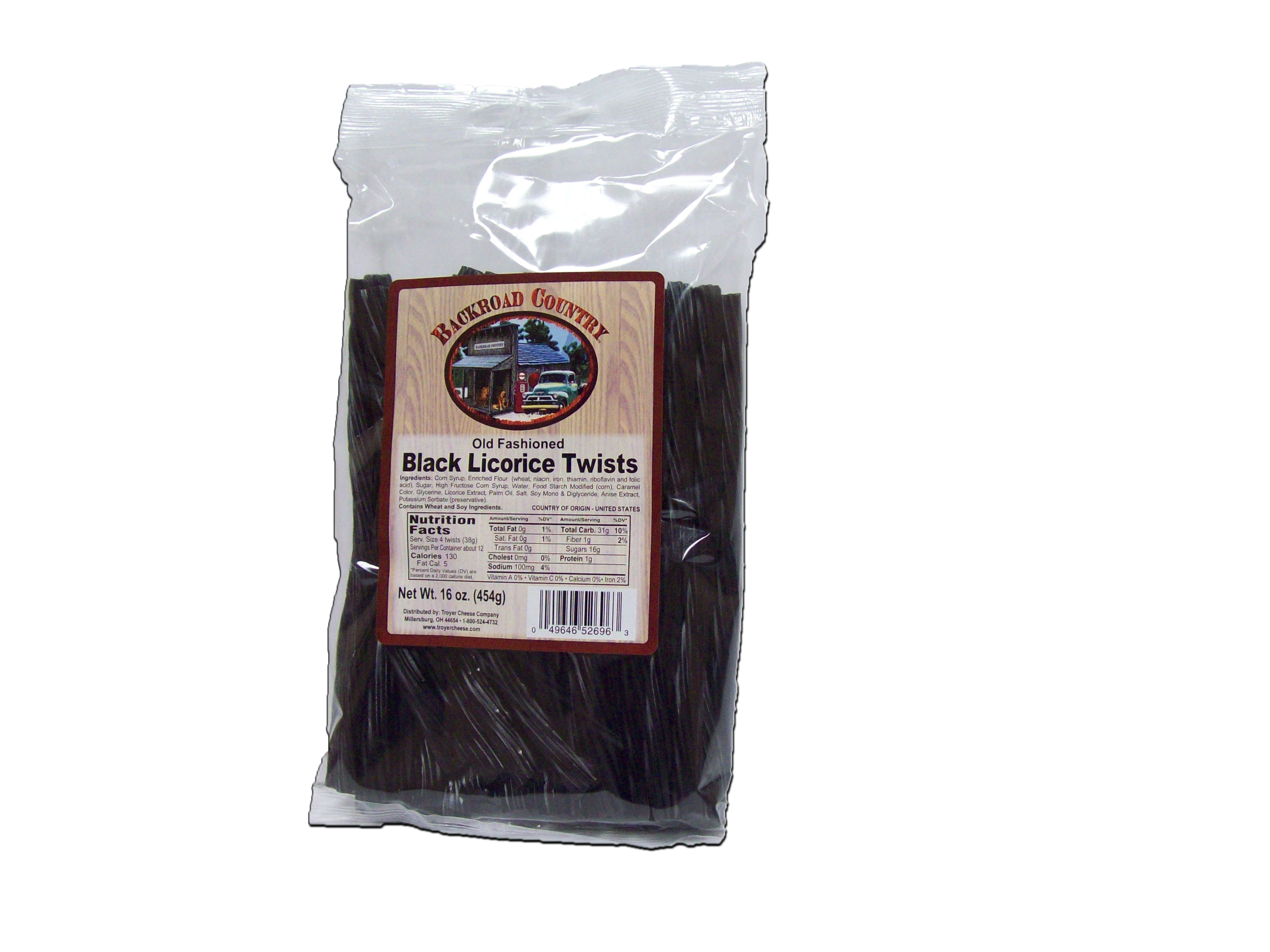 Black Licorice Twist 16oz. Taste of Amish
